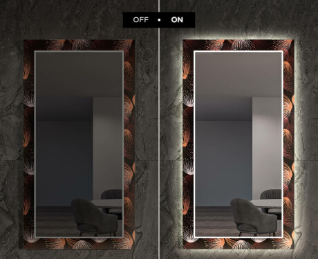 Backlit Decorative Mirror For The Living Room - Dandelion #6