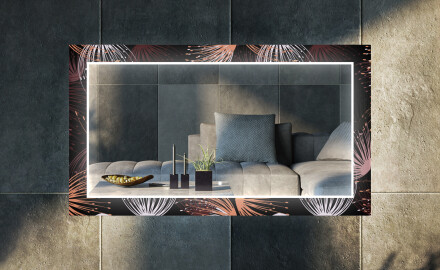 Backlit Decorative Mirror For The Living Room - Dandelion