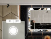 Backlit Decorative Mirror For The Dining Room - Marble Pattern #3