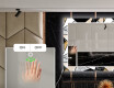 Backlit Decorative Mirror For The Dining Room - Marble Pattern #4