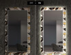 Backlit Decorative Mirror For The Dining Room - Marble Pattern #6