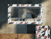 Backlit Decorative Mirror For The Living Room - Leaves