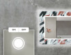 Backlit Decorative Mirror For The Living Room - Leaves #3
