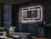 Backlit Decorative Mirror For The Living Room - Gold Mandala #2
