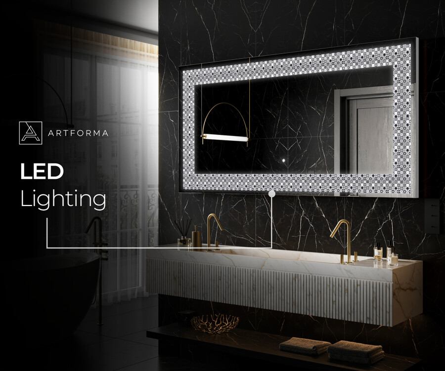 Luxury vanity store mirror with lights