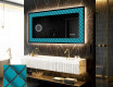 Backlit Decorative Mirror - Blue Harmonies
