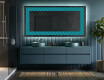 Backlit Decorative Mirror - Blue Harmonies #5