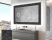 Backlit Decorative Mirror - Dark Elegance