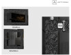 Backlit Decorative Mirror - Dark Elegance #2