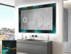Backlit Decorative Mirror - Spiraling vortex