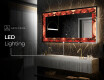 Backlit Decorative Mirror - Fiery Reflections #6