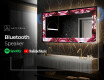 Backlit Decorative Mirror - Ruby Rhythms #7