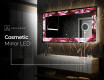 Backlit Decorative Mirror - Ruby Rhythms #9