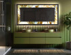 Backlit Decorative Mirror - Golden Streaks #5