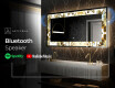 Backlit Decorative Mirror - Golden Streaks #7
