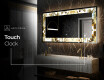 Backlit Decorative Mirror - Golden Streaks #8