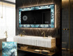 Backlit Decorative Mirror - Sapphire Reflections