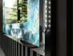 Backlit Decorative Mirror - Sapphire Reflections #3