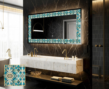 Backlit Decorative Mirror - Floral Elevations