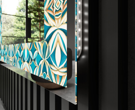 Backlit Decorative Mirror - Floral Elevations #3