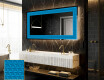 Backlit Decorative Mirror - Symmetrical Diamonds