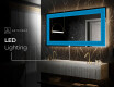 Backlit Decorative Mirror - Symmetrical Diamonds #7