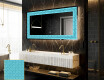 Backlit Decorative Mirror - Divergent Lines