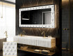 Backlit Decorative Mirror - Dynamic Whirls