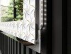 Backlit Decorative Mirror - Dynamic Whirls #3
