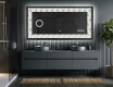 Backlit Decorative Mirror - Dynamic Whirls #5