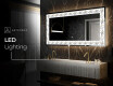 Backlit Decorative Mirror - Dynamic Whirls #7