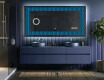 Backlit Decorative Mirror - Whirling Lines #5