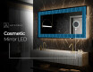 Backlit Decorative Mirror - Whirling Lines #6