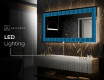Backlit Decorative Mirror - Whirling Lines #7