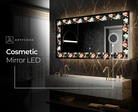 Backlit Decorative Mirror - Plant Rhythms #9