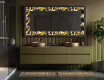 Backlit Decorative Mirror - Floral Symmetries #4