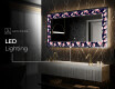 Backlit Decorative Mirror - Floral Layouts #8