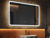 Designer Backlit LED Bathroom Mirror 100x70cm with Dual color, Touch Switch, Demister, Bluetooth speaker - L141 #2