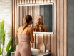 Designer Backlit LED Bathroom Mirror 100x70cm with Dual color, Touch Switch, Demister, Bluetooth speaker - L141 #7