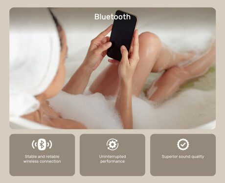 Designer Backlit LED Bathroom Mirror 100x70cm with Dual color, Touch Switch, Demister, Bluetooth speaker - L141 #10