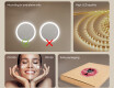 Round bathroom mirror with LED light 60cm with Dual color, Touch Switch #5