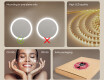 Round LED light bathroom mirror 80cm with Dual color, Touch Switch #5