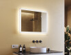 Rectangle bathroom mirror with LED lights 80x60cm with Dual color, Touch Switch