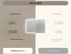 Lighted rectangular mirrors for the bathroom 100x70cm with Dual color, Touch Switch #6