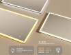 Rectangular backlit bathroom mirror 120x70cm with Dual color, Touch Switch #3