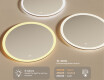 Round LED light bathroom mirror 80cm with Dual color, Touch Switch, Demister #3