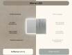 Rectangle bathroom mirror with LED lights 80x60cm with Dual color, Touch Switch, Demister #7