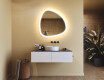 Irregular‑shaped mirror with lighting, 84×84 cm, dual color, touch switch, heating mat #9