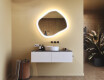 Bathroom mirror with lighting, 84×74 cm, dual color, touch switch, heating mat #9