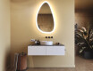 Irregular‑shaped mirror with lighting, 64×104 cm, dual color, touch switch, heating mat #9
